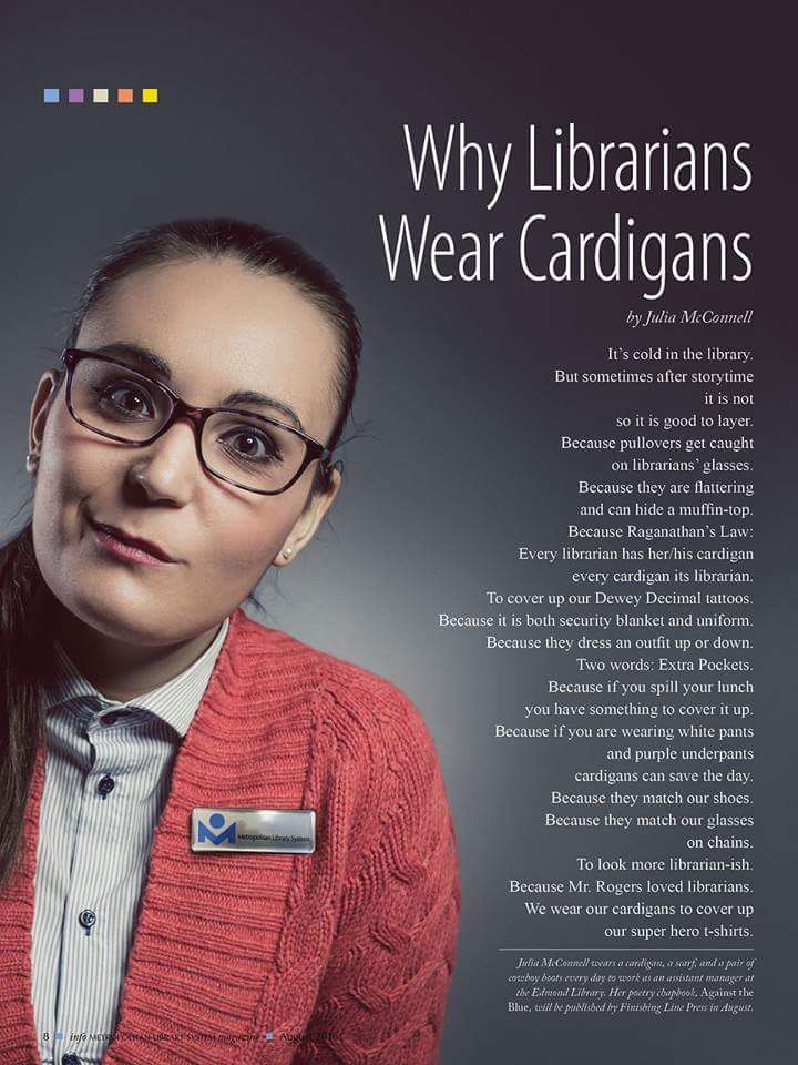 Why librarians wear cardigans.